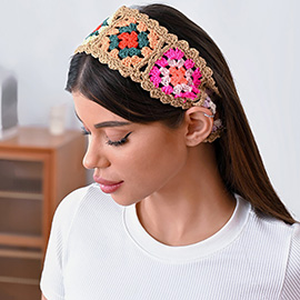 Granny Square Crochet Headband