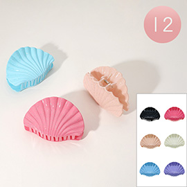 12PCS - Sea Shell Hair Claw Clips