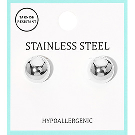 Stainless Steel Hypoallergenic Ball Stud Earrings