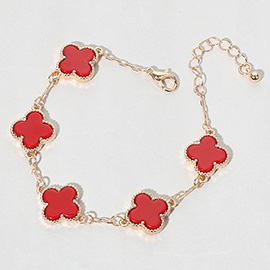 Quatrefoil Link Bracelet