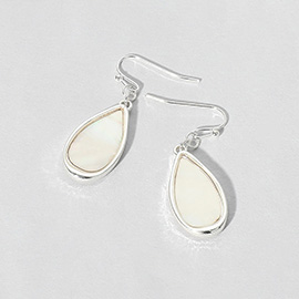 Mother of Pearl Teardrop Dangle Earrings