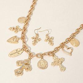 Religious Charm Station Necklace