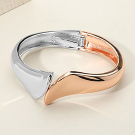 Metal Hinged Bangle Bracelet