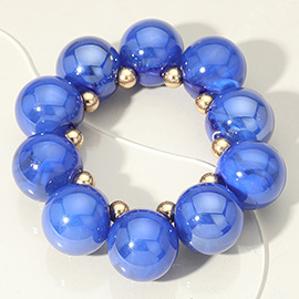 Chunky Iridescent Ball Beaded Bracelet
