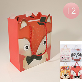 12PCS - Animal Ear Point Printed Gift Bags