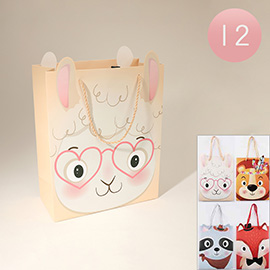 12PCS - Animal Ear Point Printed Gift Bags