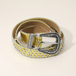 Metal Studded Western Style Belt