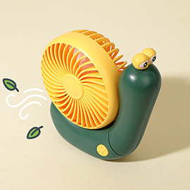 Portable USB Rechargeable Snail Desktop Fan